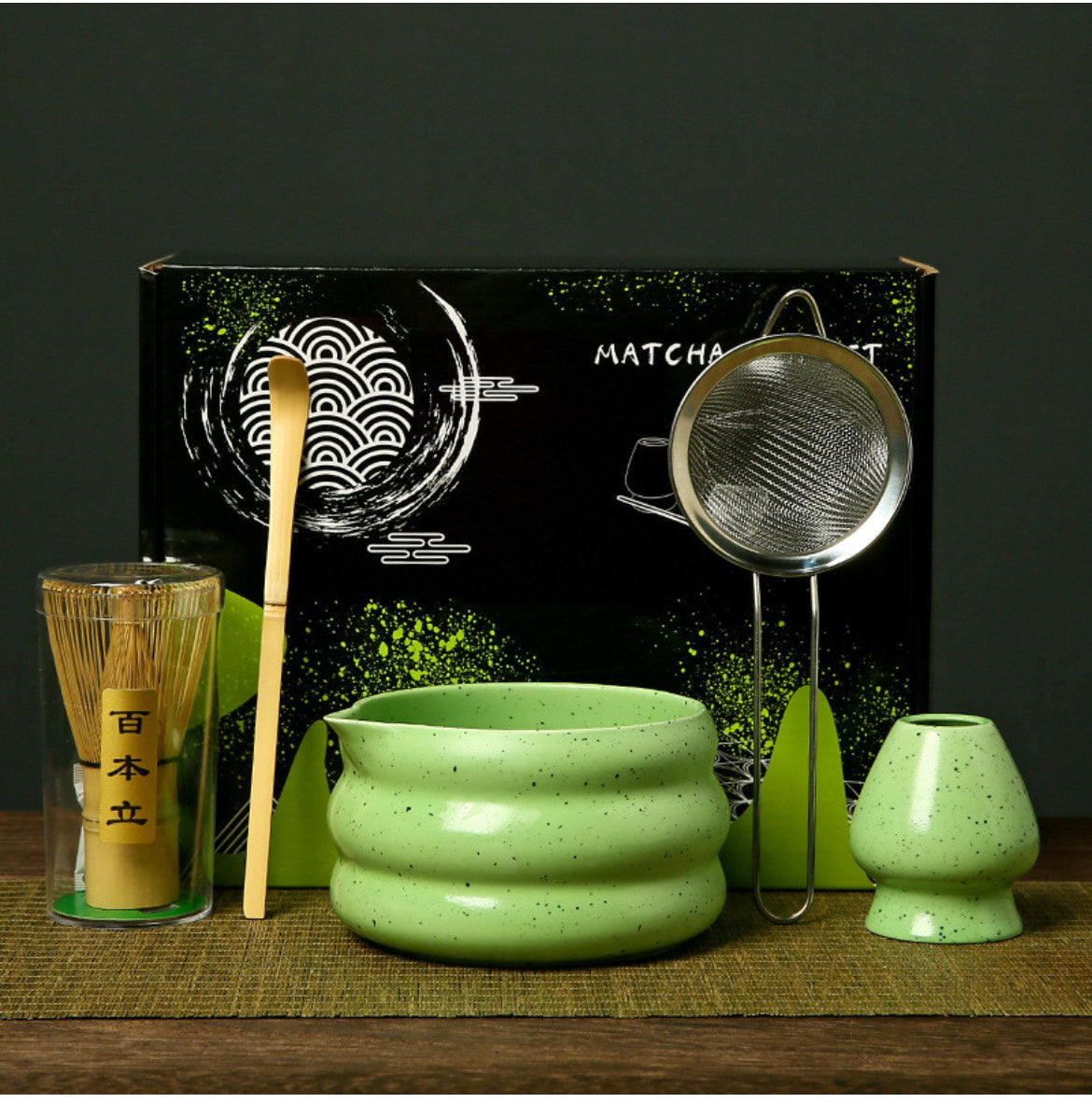 Matcha Tsubu (抹茶粒) – Matcha Grains Matcha Kit + Chun Haru matcha powder 100G