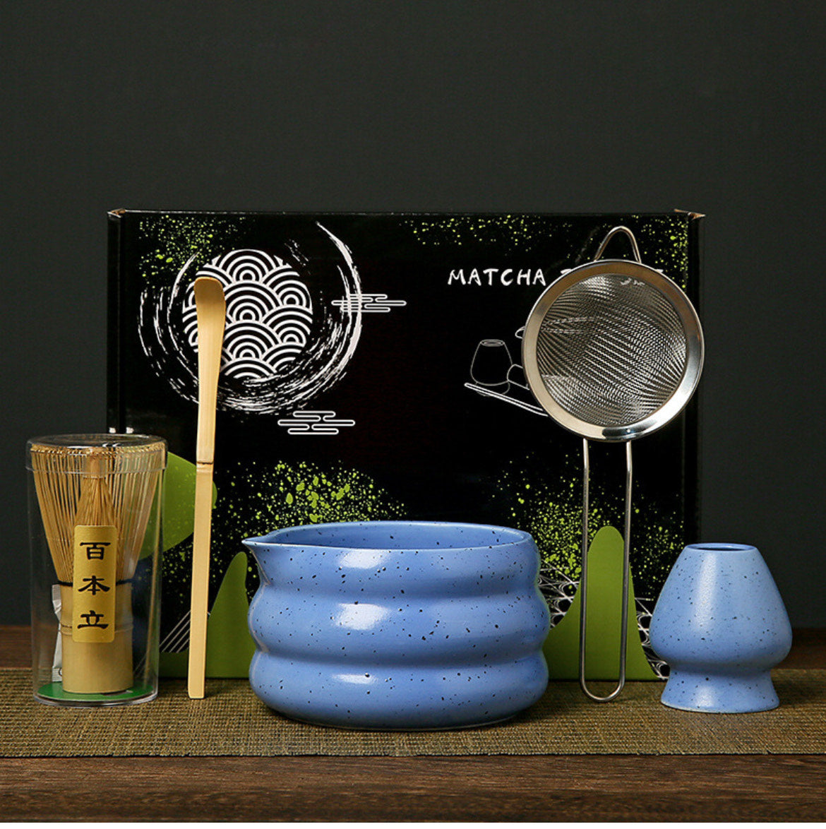 Aozora Tsubu Matcha Kit + Chun Haru matcha powder 100G